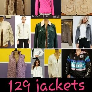 129 jackets in my closet 🔥☄ Use sort to look!